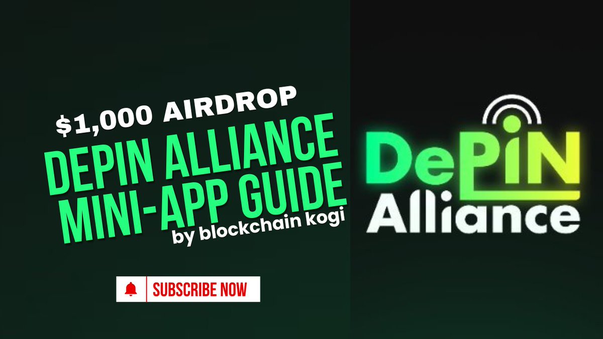 blockchainkogi's tweet photo. Potential Airdrop Video Guide
https://t.co/UCnRQIN5ZP

 Subscribe to the YouTube Channel - Like the Video - Drop Comments or Questions

https://t.co/QFZ56NXlUX
☝️☝️☝️ yet to sign-up? use the above link https://t.co/HihiuHpXq9