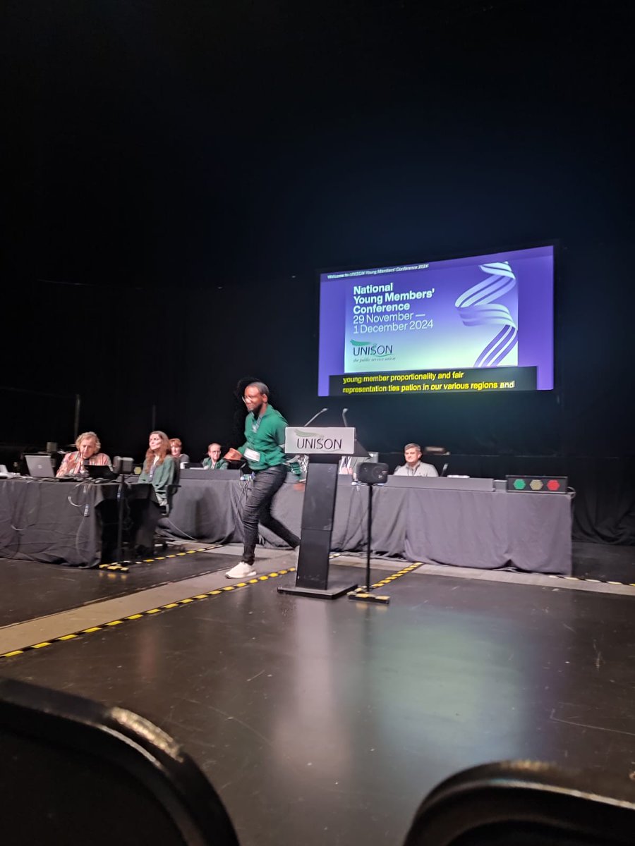 UnisonYoung's tweet image. UNISON young members conference 2024 is underway in Swansea and Kelvin is the first person to speak for @unisoneastern. Looking forward to tomorrow's debates. @YoungUNISON #UYMC24