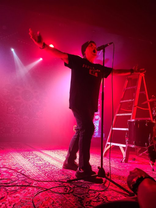 endpop's tweet photo. #ABOXAF Fun Fact: Whenever I'm out doing shows, I try to get some Set Time into the schedule. I am always adapting the sounds, structures, etc. Few people know this, but I fuss quite a bit about what I am playing versus the auto-machinations on stage. 

In San Antonio, it was fun to challenge myself to play things from on the opposite sides of the stage. Not sure if it worked out, but I think it looked cool. I forgot to film any of it. 

Houston, please remind me to turn on the F!@#$# camera.