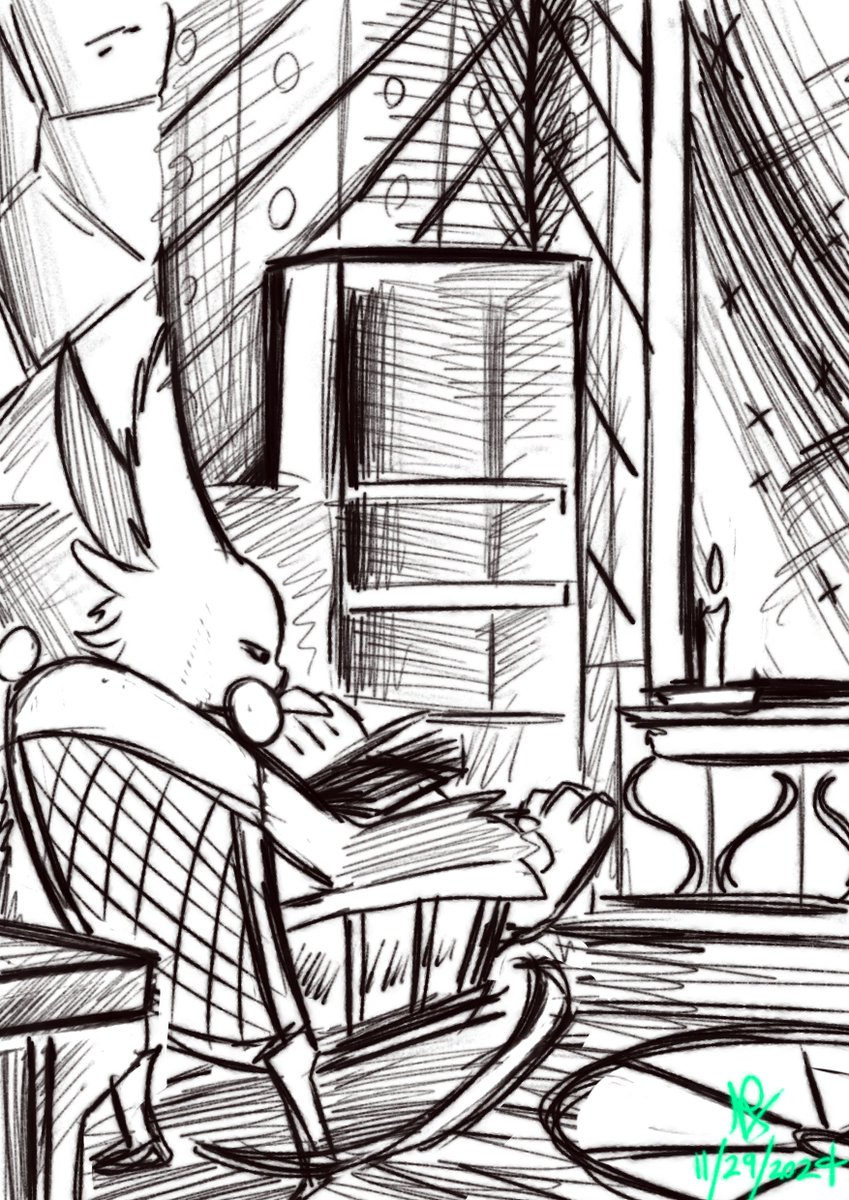 Blanko HearthWarming.
Go to Bluesky for the Refined version when it's done! I go by the same name there.
#Zangoose #AutumnVibes