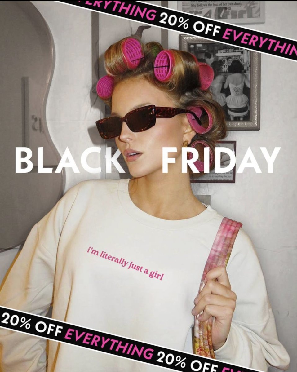 MizzouChicks's tweet photo. Barstool Sports' Black Friday sale is live now 🥰
Take advantage of the  20% off merch sitewide! 
Featuring ItGirls newest "I'm literally just a girl" crewneck and so much more! Link in Bio! https://t.co/KNgygpfOmZ