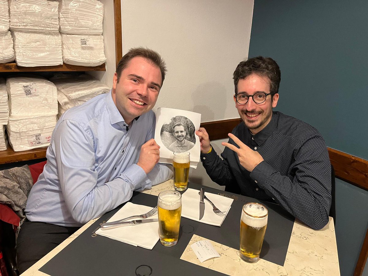 Matteo M. Marini 🇪🇺 (@matteommarini1) on Twitter photo Celebrating the latest publication with the King <a href="/koenigkersting/">Christian König gen. Kersting</a> and <a href="/chrhuber_/">Christoph Huber</a> , who seems to have grayed considerably during the peer-review process! 🤣 #EconTwitter Celebrating the latest publication with the King <a href="/koenigkersting/">Christian König gen. Kersting</a> and <a href="/chrhuber_/">Christoph Huber</a> , who seems to have grayed considerably during the peer-review process! 🤣 #EconTwitter