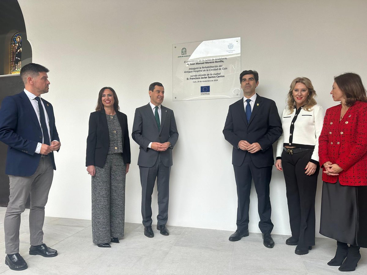 Consejería de Fomento de la Junta de Andalucía (@fomentoand) on Twitter photo ⛪️ El hospital de la Caridad y la iglesia de San Andrés de #Coín reabre tras las obras de rehabilitación
🏗 En colaboración con <a href="/AytoCoin/">Ayuntamiento de Coín</a>, hemos invertido 2,3 M€ en la reforma del conjunto que acogerá usos culturales y administrativos
🔍 lajunta.es/5839p ✅️
#FEDER ⛪️ El hospital de la Caridad y la iglesia de San Andrés de #Coín reabre tras las obras de rehabilitación
🏗 En colaboración con <a href="/AytoCoin/">Ayuntamiento de Coín</a>, hemos invertido 2,3 M€ en la reforma del conjunto que acogerá usos culturales y administrativos
🔍 lajunta.es/5839p ✅️
#FEDER