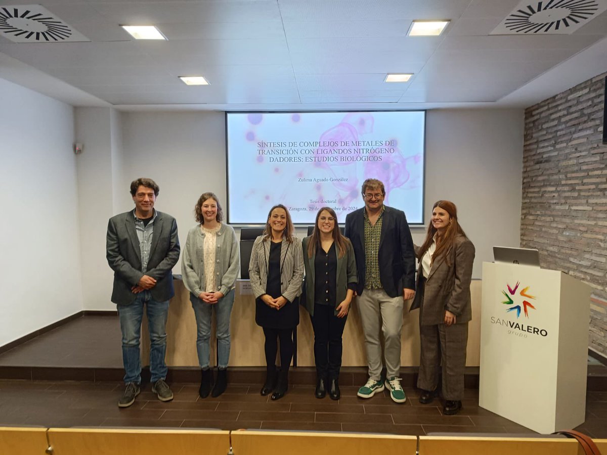 chiralcatgroup's tweet image. It seems that there was someone sick, so Dr. @Zuly92 has come to the rescue! Congratulations doctor! The hard work has paid off, you deserve it!
@ISQCH @_usj_ @unizar @AragonCsic