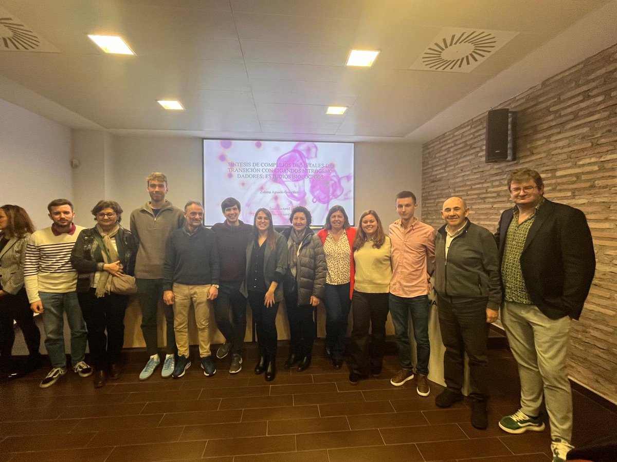chiralcatgroup's tweet image. It seems that there was someone sick, so Dr. @Zuly92 has come to the rescue! Congratulations doctor! The hard work has paid off, you deserve it!
@ISQCH @_usj_ @unizar @AragonCsic