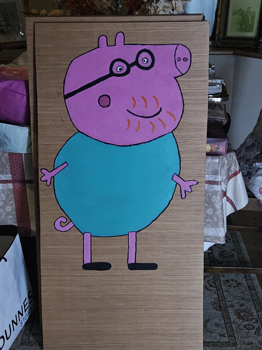 MichaelJohnNor1's tweet image. Never have I thought that I'd be painting Peppa and the gang for a suprise #xmas2024 gift for my goddaughter and neice Sophie #operationpeppa