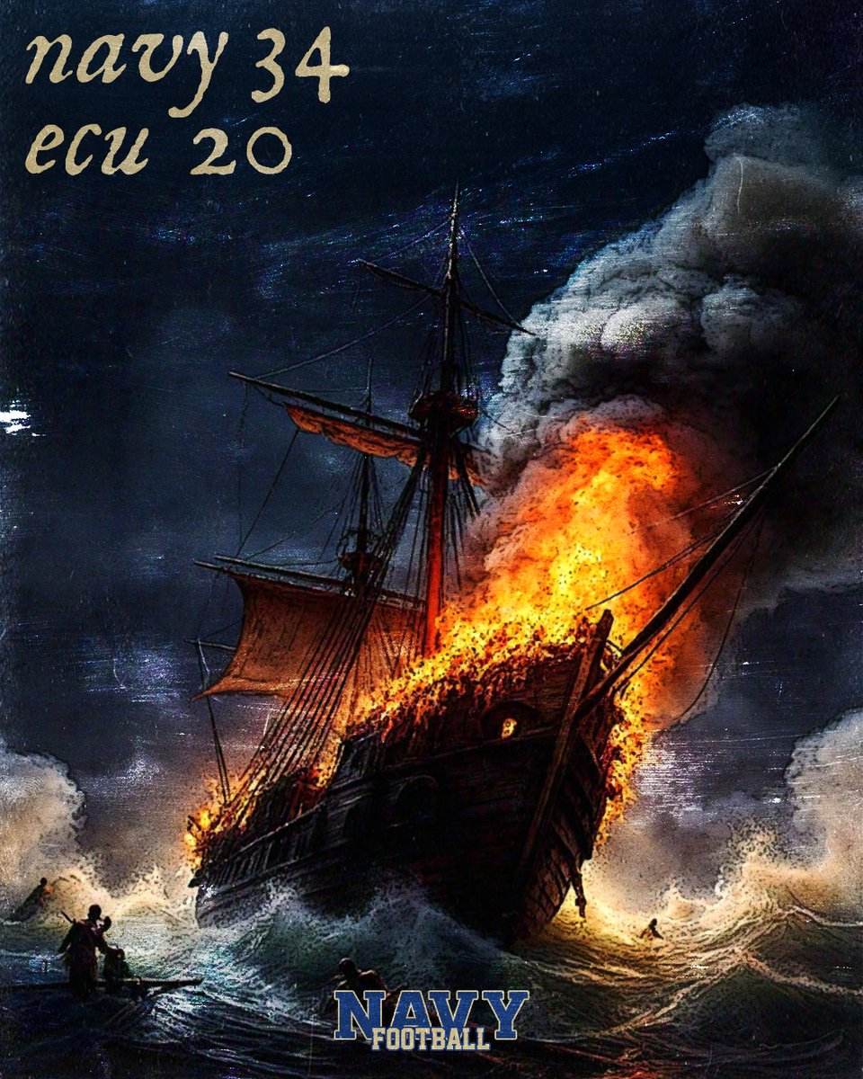 we burned their boats

#GoNavy | #RollGoats