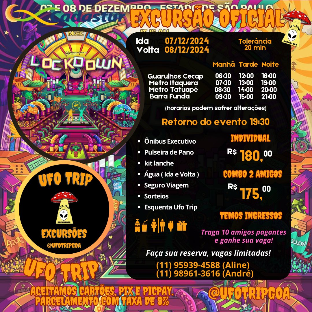 pqp_niNe's tweet photo. 𝑼𝑭𝑶 𝑻𝑹𝑰𝑷 𝑻𝑬 𝑳𝑬𝑽𝑨 𝑷𝑨𝑹𝑨 𝗟𝗢𝗖𝗞𝗗𝗢𝗢𝗪𝗡 💜🎡🕉

𝑬𝑿𝑪𝑼𝑹𝑺Ã𝑶 𝑶𝑭𝑰𝑪𝑰𝑨𝑳 🕉👽

𝑻𝑬𝑴𝑶𝑺 𝑰𝑵𝑮𝑹𝑬𝑺𝑺𝑶𝑺 🎟

📍 𝑩𝒂𝒓𝒓𝒂 𝑭𝒖𝒏𝒅𝒂 / 𝑴𝒆𝒕𝒓ô 𝑰𝒕𝒂𝒒𝒖𝒆𝒓𝒂 / 𝑴𝒆𝒕𝒓ô 𝑻𝒂𝒕𝒖𝒂𝒑é/ 𝑮𝒖𝒂𝒓𝒖𝒍𝒉𝒐𝒔-𝑪𝒆𝒄𝒂𝒑 / https://t.co/SYzjRYEVJD