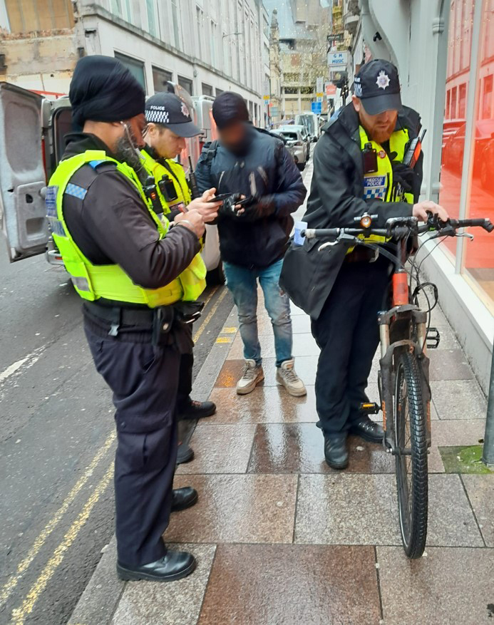 cardiffcouncil's tweet photo. Our City Centre Wardens teamed up with @SWPolice to crackdown on illegal mechanically propelled vehicles (MPVs) in a recent operation to keep our city centre streets safe.

-4 illegal MPVs were seized &amp; 5 arrests were made. Great partnership working #OpRedMana #WorkingforCardiff https://t.co/rftEKa3cH2