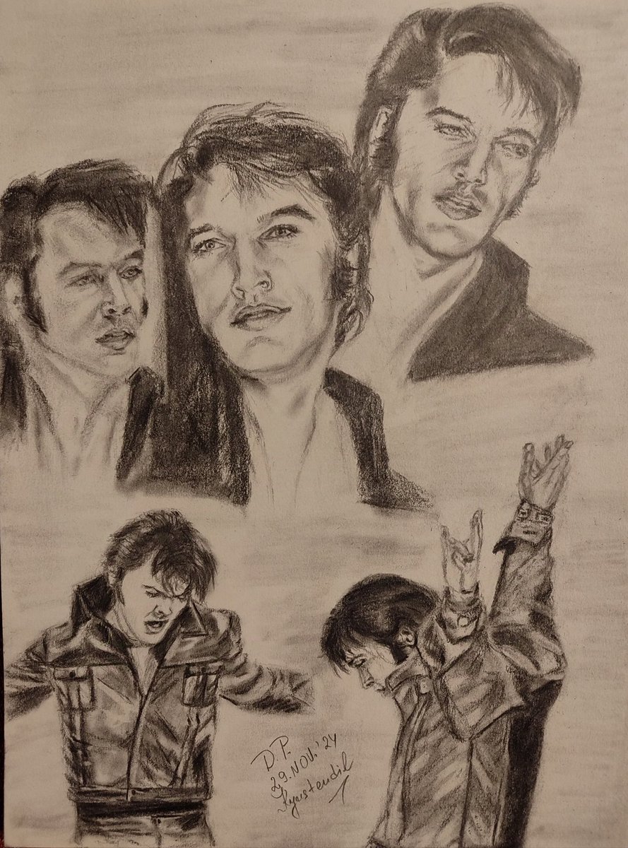 DessyPanayotova's tweet photo. I am proud to share the finished drawing collage Elvis from the '69 Press Conference and the '68 Come Back Special π€©ποΈππ©΅β¨
These turned out so surprisingly well, that I almost can't believe it π
#myart #elvis #TCB #pencildrawing #pencilsketch #elvispresley #drawingcollage https://t.co/abRtnlJjSJ
