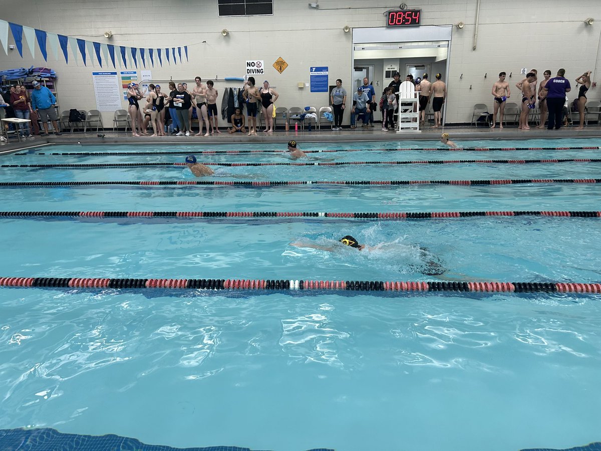 We had our first meet of the season today! Some great swims and great competition against <a href="/BigBlue_Swim/">Big Blue Swimming</a> and Eaton!