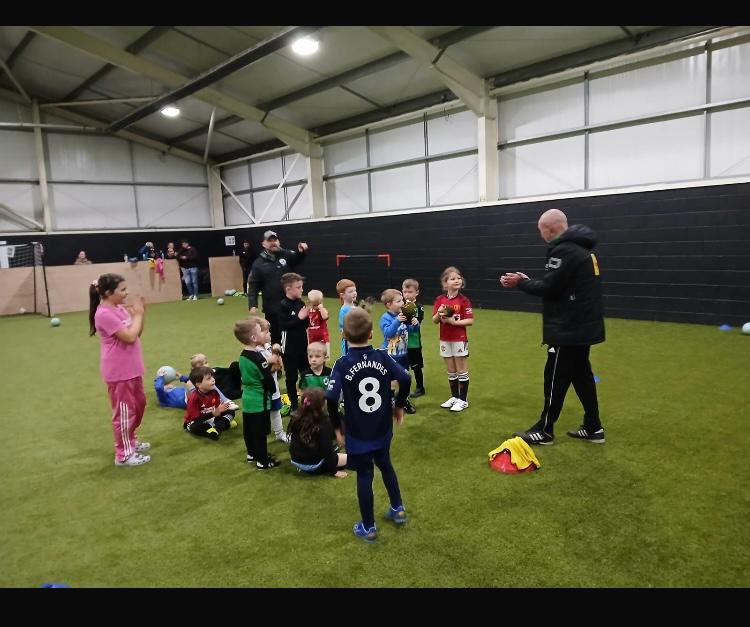 WestEndAFC's tweet photo. Have a son or daughter interested in football? ⚽️

Bring them down to our Soccer School, Saturday mornings 9-10 am every week. 

Located at our club inside the sports hall with a brand new 4G surface, perfect for these cold, wet and dull months to keep you &amp; them warm and dry. https://t.co/k2RE1BijKr