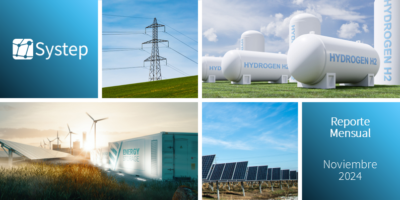 El equipo Systep tiene el agrado de presentarles el reporte mensual de noviembre 2024.

La editorial de este mes analiza la actualización del Plan de Descarbonización del Ministerio de Energía.

¡Te invitamos a leerla y opinar al respecto! systep.cl/es/reporte/