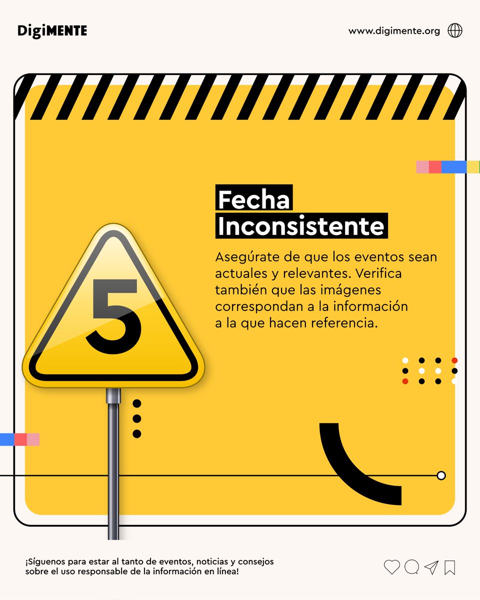 DigiMenteLAT's tweet photo. 👀La información falsa afecta nuestras decisiones y los diálogos responsables. Detectarla protege a quienes nos rodean y mejora la red para todos✅️ 

💡🔍En DigiMENTE, creemos en una ciudadanía crítica. 📲¡Comparte esta info y construyamos un espacio digital más ético y seguro! https://t.co/mtk8m47p5O