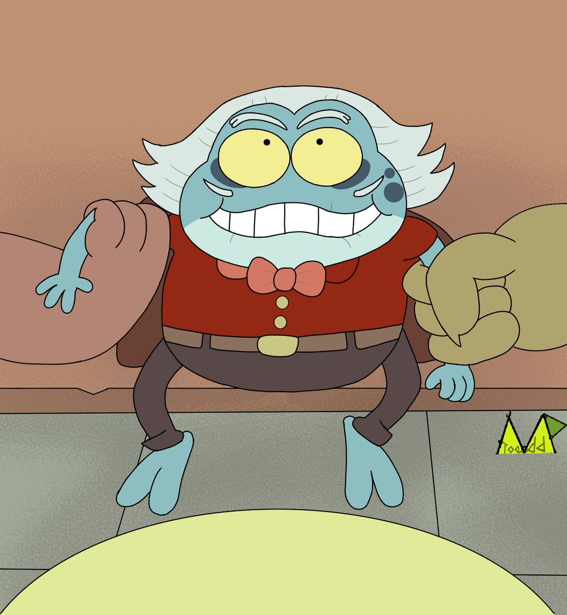 MPToadd's tweet image. Oh? Looks like Sal has to pay his taxes for the toads here

One way or another he&apos;ll get the job done🎃

#Amphibia #Sal