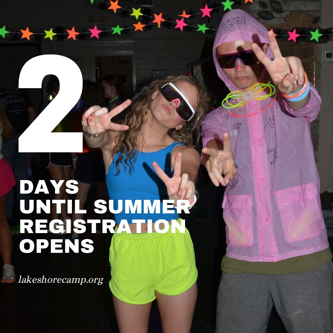 LakeshoreUMCamp's tweet image. ⏰ Just TWO Days Left! Summer registration opens soon, and we’re saving a spot just for you. Get your group together, set a reminder, and get ready for another incredible summer! 🌞 Tag your camp crew so they don’t miss out! 
#CountdownToCamp #Summer2024
