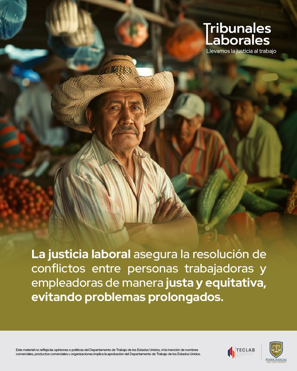 PJESLP's tweet photo. La justicia laboral asegura la resolución de conflictos entre personas trabajadoras y empleadoras de manera justa y equitativa, evitando problemas prolongados.
#TecLab #TribunalesLaborales https://t.co/WVE7F7J2TD