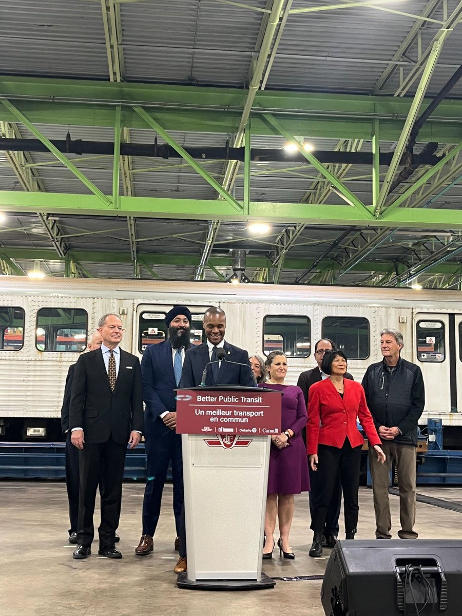 CllrJamaalMyers's tweet image. #TTC #Line2 will have brand new subway trains soon! With $2.3 bn in funding equally split by federal, provincial, and city governments, this is a shining example of what we can achieve together. 

@MayorOliviaChow @cafreeland @PrabSarkaria @PBethlenfalvy @juliedabrusin