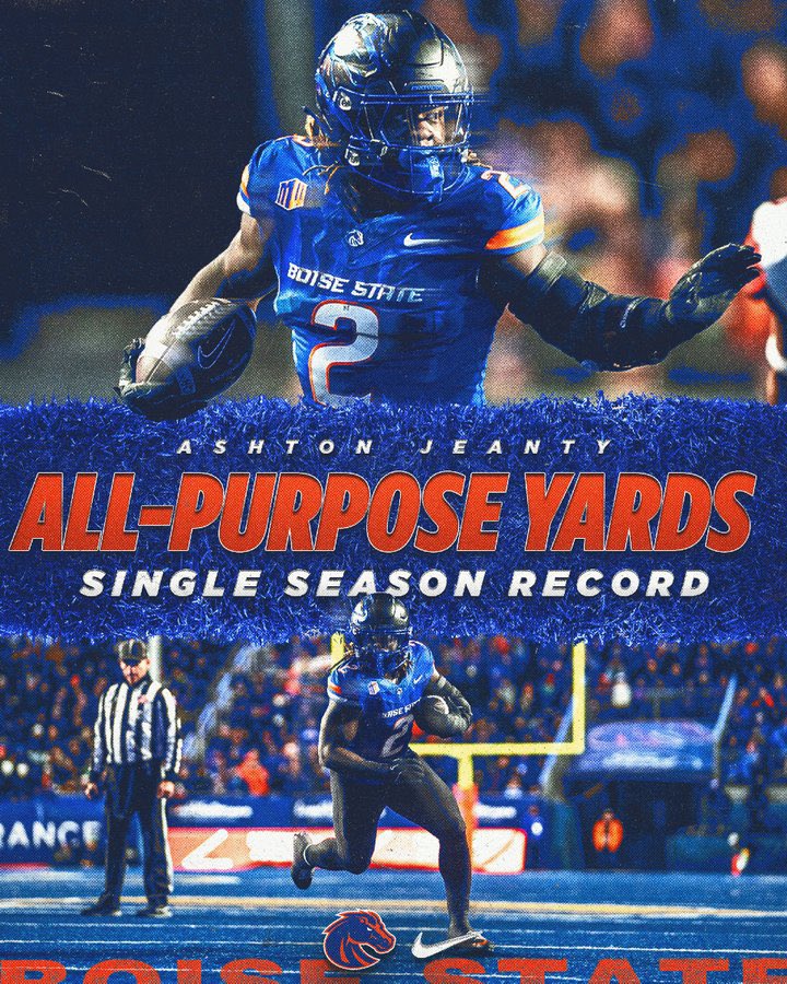 Jeramiah Dickey (@jeramiahdickey) on Twitter photo Tonight…Light the Blue!🔵
223,138 for season…all-time season avg of 37,190 per HOME game!🔥
Damn proud of seniors, <a href="/BroncoSportsFB/">Boise State Football</a>, <a href="/BoiseCorral/">The Corral</a> /students & Bronco Nation!🙏🏼
Need you next week! 7 games…7 sellouts! Takes a TEAM! 1-0…Believe in epic! #BleedBlue #WhatsNext 😈 Tonight…Light the Blue!🔵
223,138 for season…all-time season avg of 37,190 per HOME game!🔥
Damn proud of seniors, <a href="/BroncoSportsFB/">Boise State Football</a>, <a href="/BoiseCorral/">The Corral</a> /students & Bronco Nation!🙏🏼
Need you next week! 7 games…7 sellouts! Takes a TEAM! 1-0…Believe in epic! #BleedBlue #WhatsNext 😈