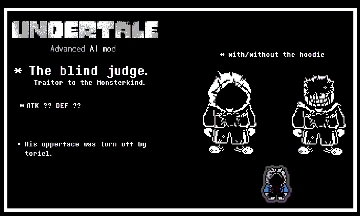 _Danon's tweet photo. Dust Sans design.
#DUSTTALE #UNDERTALE https://t.co/VMRV9zYpS7
