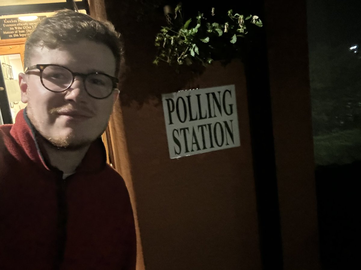 It might not have been early - but made it home to vote! #GE24