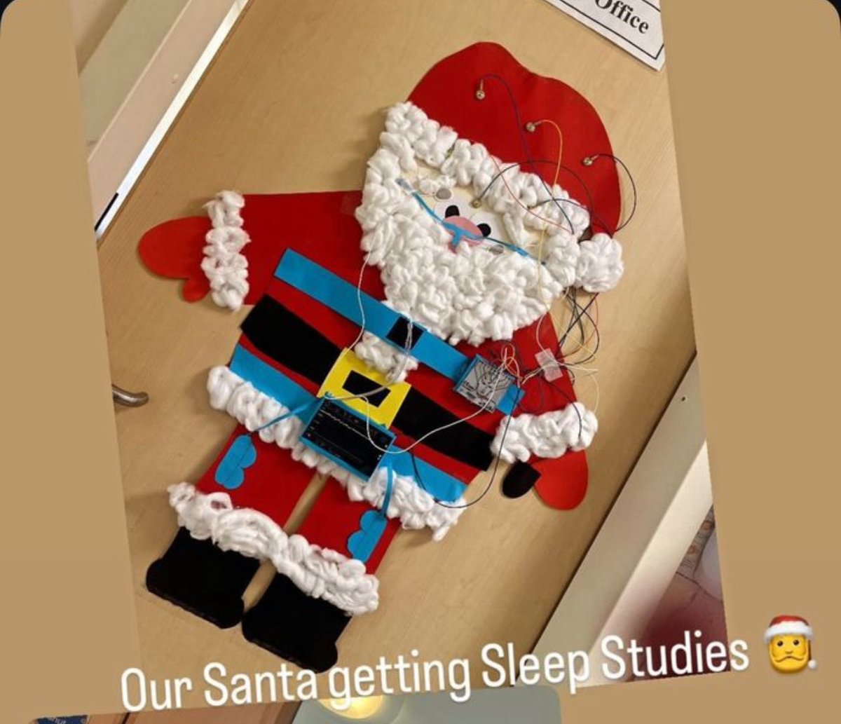 Santa having his PSG #sleepapnoea