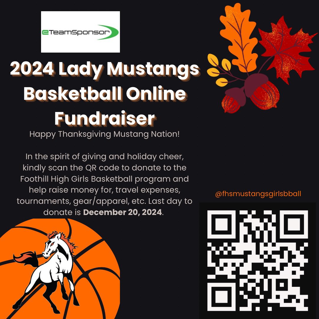 Support our 2024 Foothill High School Girls Basketball Fundraiser! ets.rocks/3V9KILF