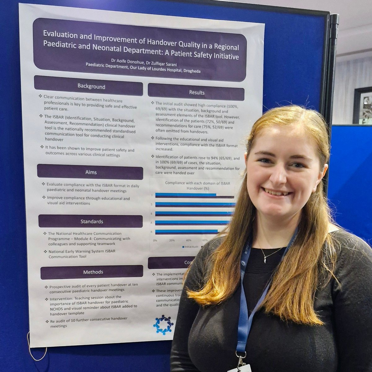 Delighted to present a project at the <a href="/IPA63778405/">Irish Paediatric Association (IPA)</a> conference today. 
Thanks to all in OLOL Drogheda Paediatric Department for all their support during my first intern job and well done to all the speakers for some very interesting presentations!