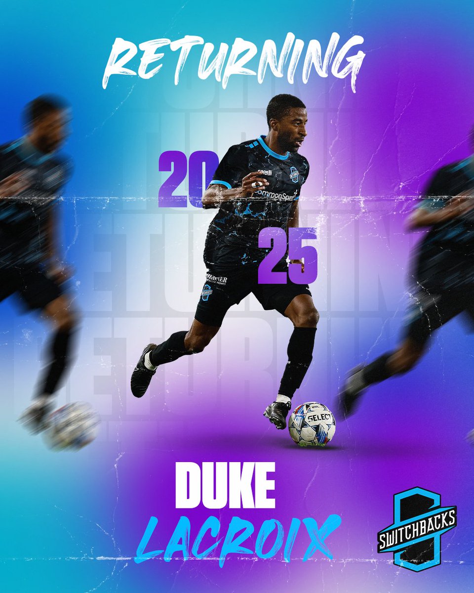 Duke Lacroix will return for the 2025 season!

Read full article: bit.ly/3ZfJxv4

#switchbacksfc #wonforthesprings
