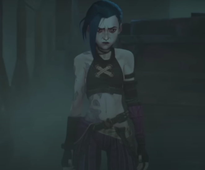 arcane_simp's tweet photo. she was SO upset about her pants being insulted 😭 https://t.co/fJcAGtqd8J