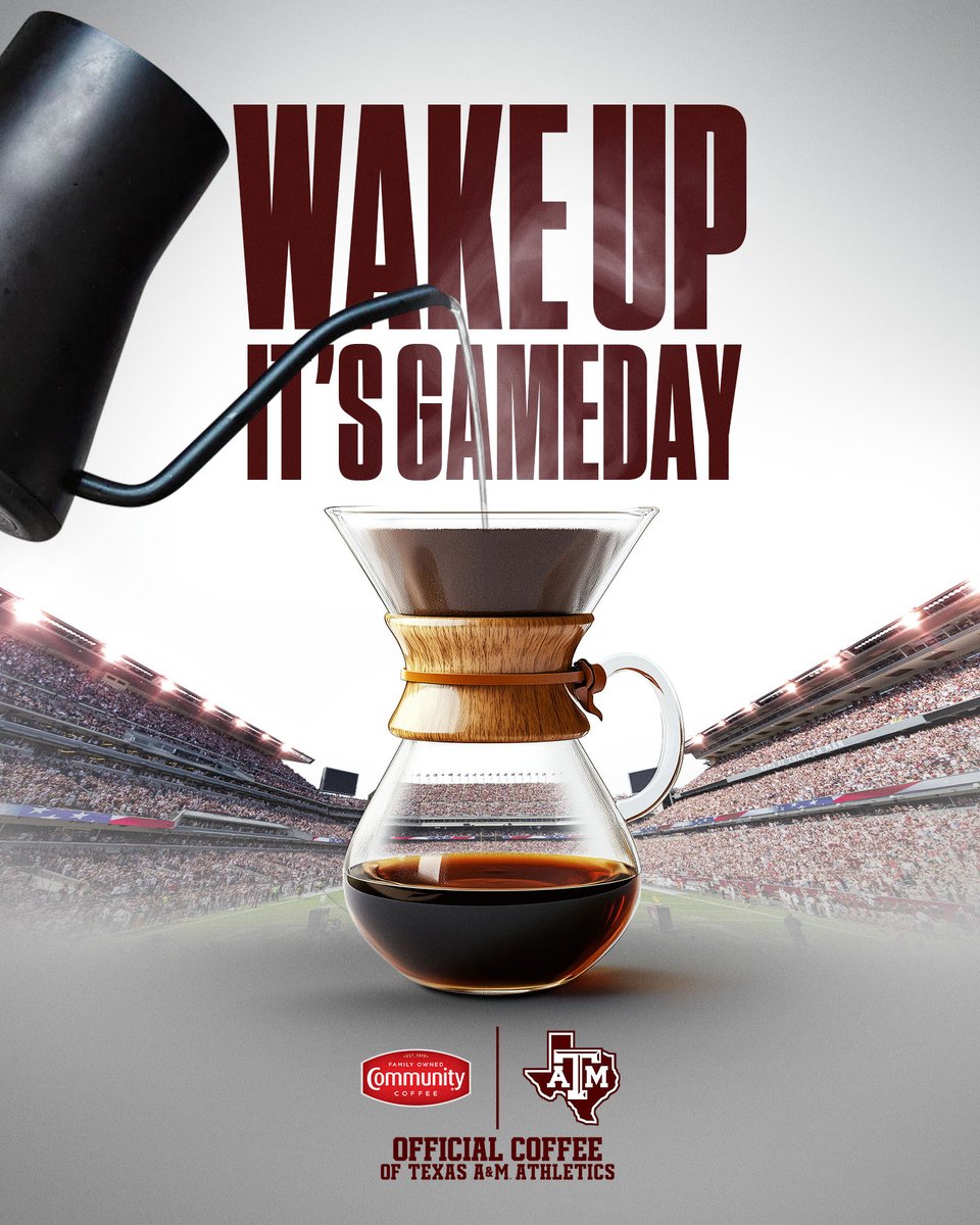 IT'S HERE, #12thman. 
TIME TO #BTHOtexas 👍

#GigEm | <a href="/CommunityCoffee/">Community Coffee</a>