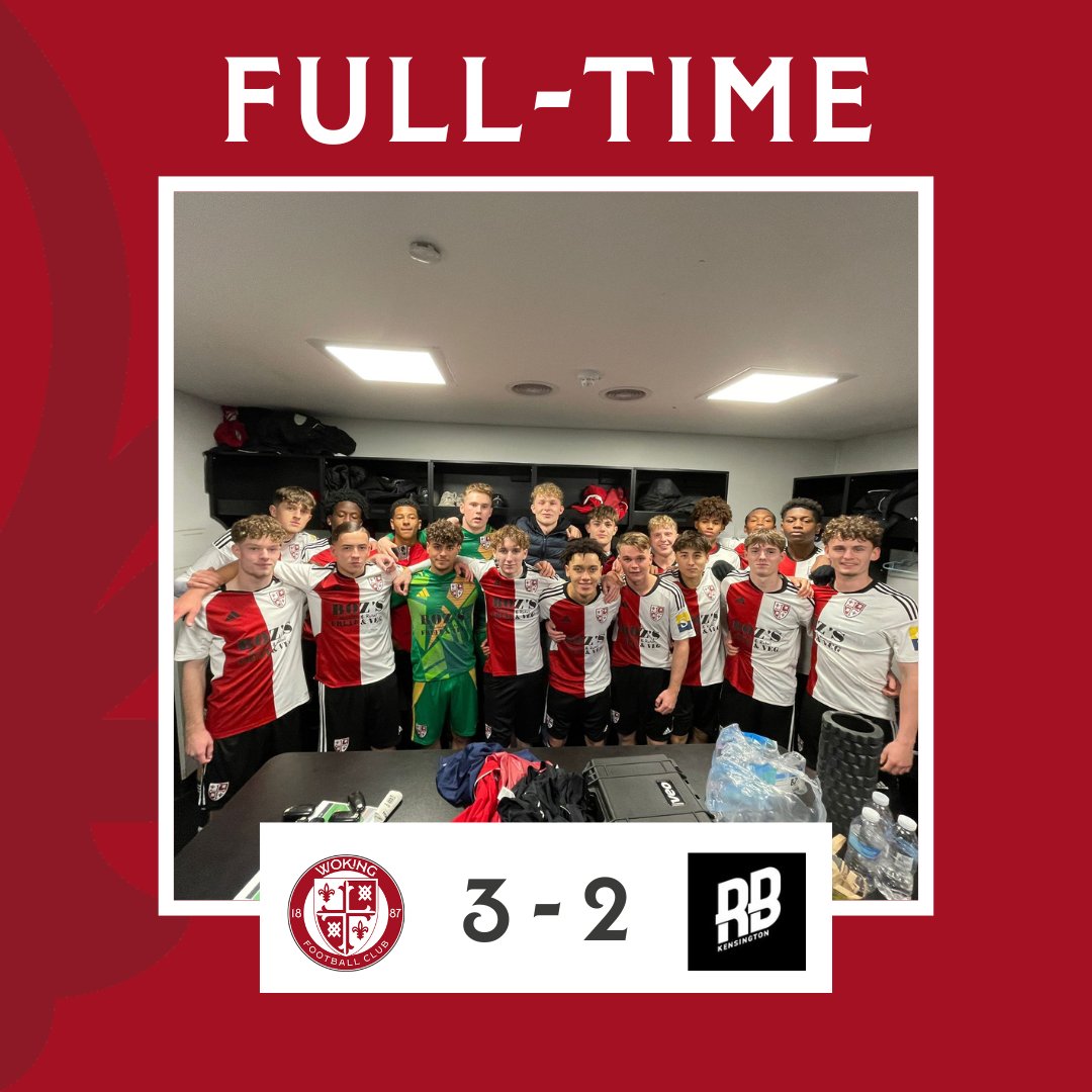 wokingfcacademy's tweet image. THROUGH TO THE THIRD ROUND 🏆🏆

A 94th minute winner from Louis Pask sees us claim a 3-2 win against Rising Ballers and progress to the third round.

⚽ Pask (2), Page

🔴⚪