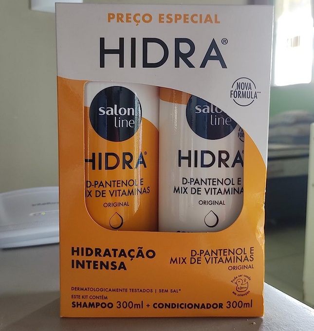 Shampoo + Condicionador Salon Line Hidra com D-Pantenol e Mix de Vitaminas 300ml cada
