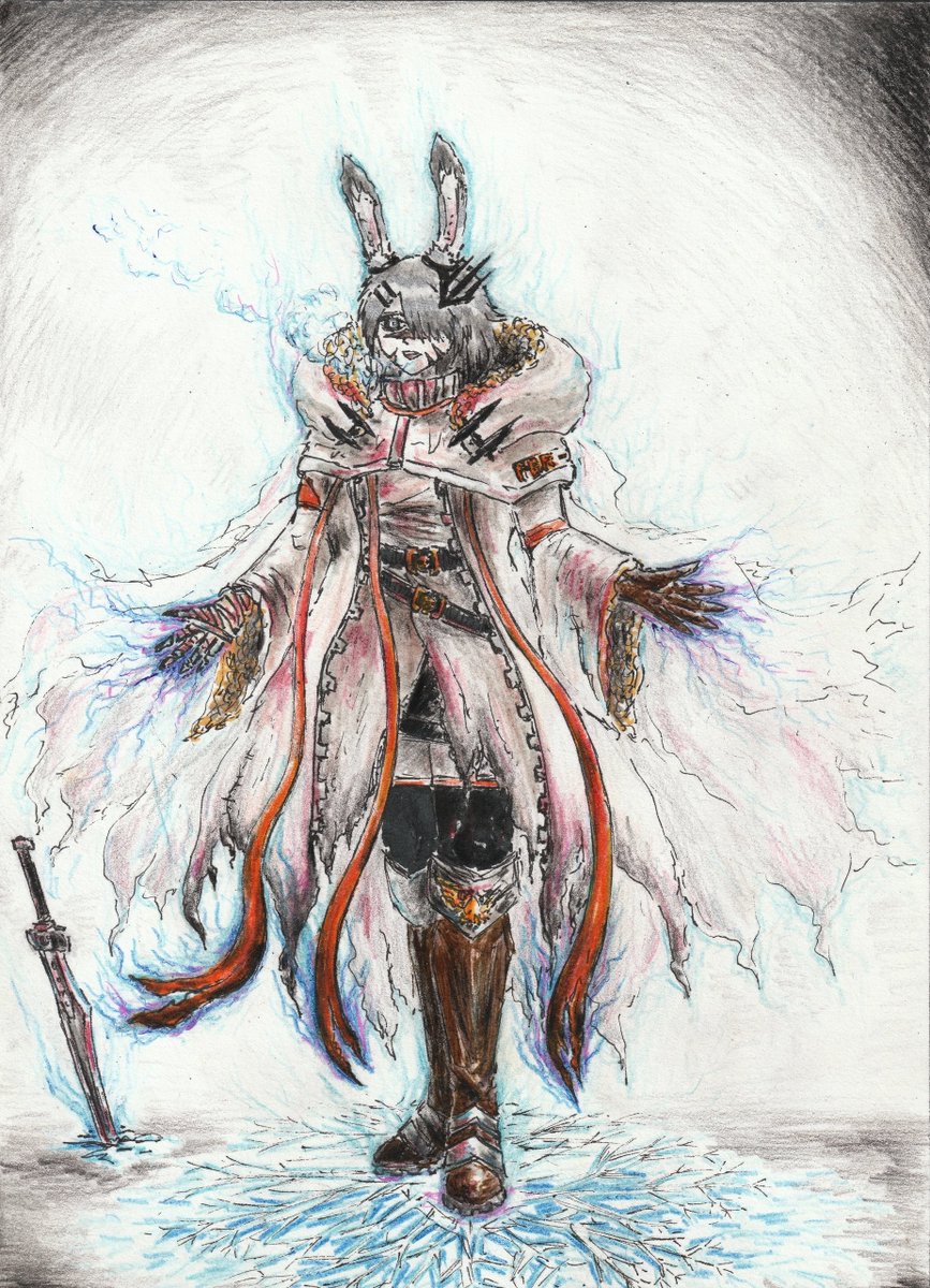 Domisan4's tweet photo. #Frostnova #arknights #art https://t.co/XNXEfumAMm