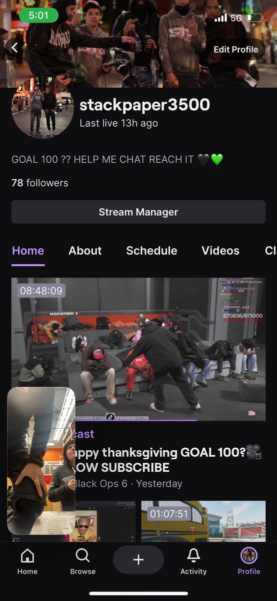 stackpaper3500's tweet image. CAN YALL GET ME TO 80 👀?

#twitch #stackpaper3500 #fyp 
#follow