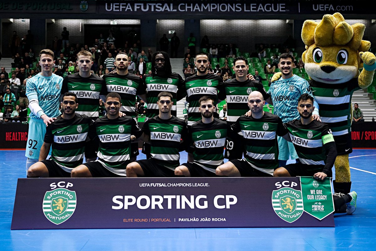 Sporting apurou-se para a final four da Champions League de futsal pela quinta época consecutiva ⭐