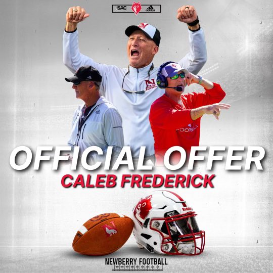 Caleb Frederick (@c_fred26) on Twitter photo After an awesome conversation with <a href="/FloarsRandy/">Randy Floars</a> I am blessed to have received my 3rd offer to continue my playing career at <a href="/Newberry_FB/">Newberry College Football</a> ! The Lord is kind! <a href="/AYCOCKFOOTBALL/">C.B. AYCOCK FOOTBALL</a> <a href="/rpate1024/">randypate@wcps.org</a> <a href="/zeet81/">Thomas Zietlow</a> <a href="/glimpse_24/">Glimpse Sports Marketing</a> <a href="/Dynasty_Athlete/">Dynasty Athletic Performance, LLC</a> After an awesome conversation with <a href="/FloarsRandy/">Randy Floars</a> I am blessed to have received my 3rd offer to continue my playing career at <a href="/Newberry_FB/">Newberry College Football</a> ! The Lord is kind! <a href="/AYCOCKFOOTBALL/">C.B. AYCOCK FOOTBALL</a> <a href="/rpate1024/">randypate@wcps.org</a> <a href="/zeet81/">Thomas Zietlow</a> <a href="/glimpse_24/">Glimpse Sports Marketing</a> <a href="/Dynasty_Athlete/">Dynasty Athletic Performance, LLC</a>