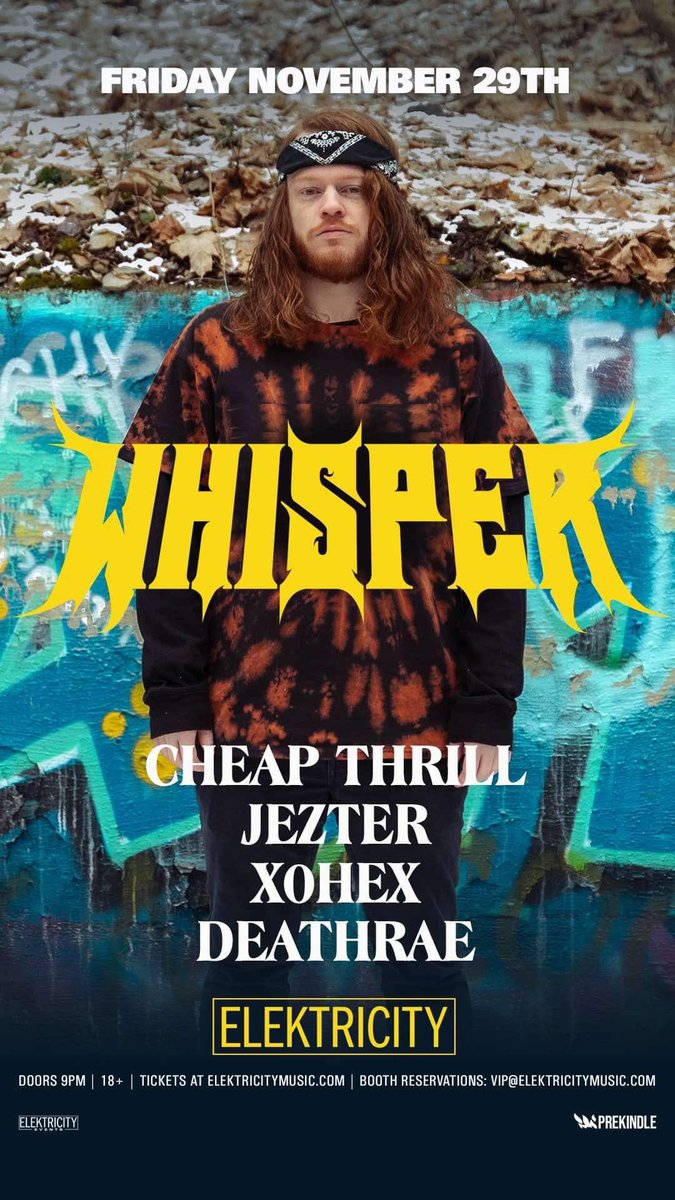 ymf_us's tweet photo. TONIGHT @Whisperdub GOES BALLISTIC

TICKETS BELOW 👇🏼 https://t.co/PWz9V80Ge2