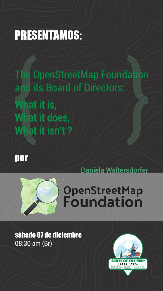 OSMLatam's tweet image. Estamos muy orgullosos de contar con @DWaltersdorfer Directora de la Fundación @OpenStreetMap en el #SotMLatam2024 en Belem, Brasil los días 6 al 8 de diciembre.
#OpenStreetMap #SOTM