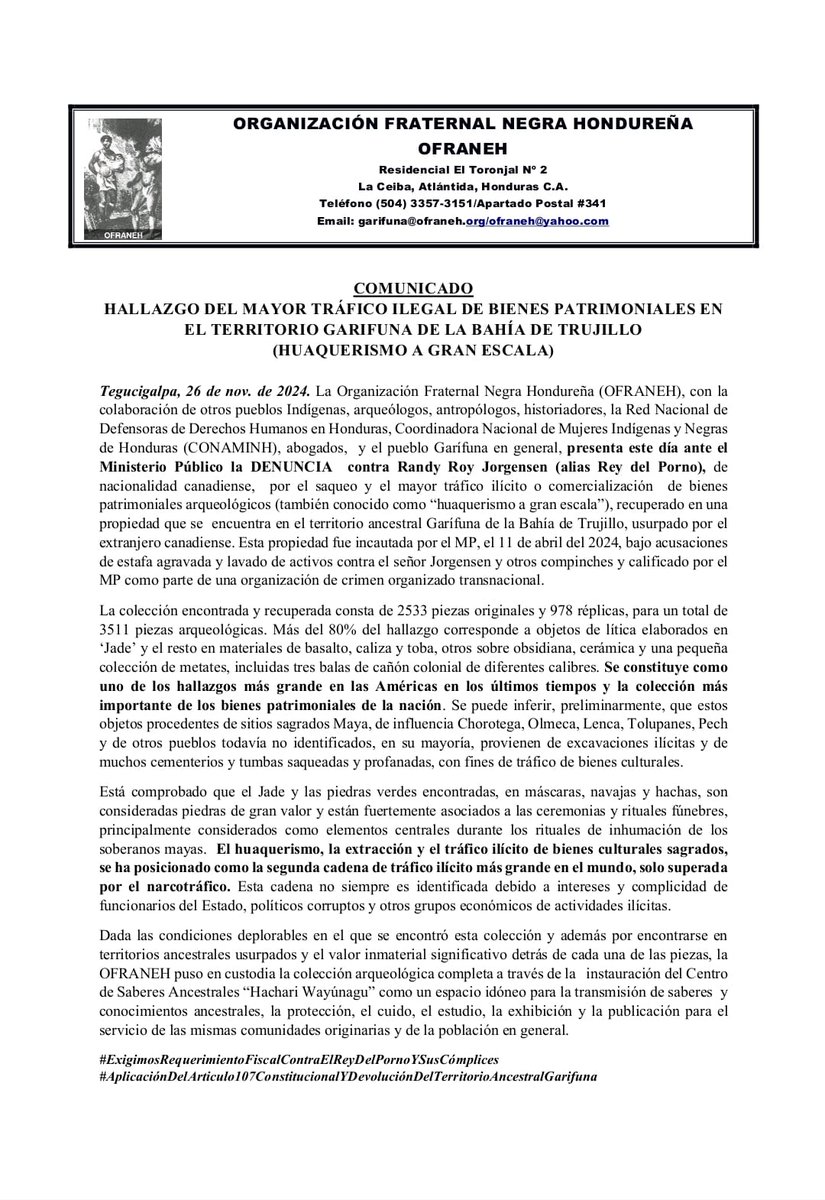 Miriam Miranda tweet media
