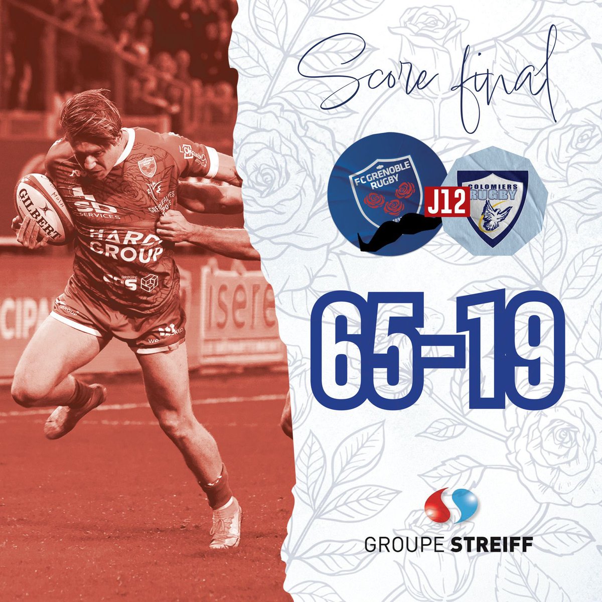 PRESTATION XXL DE NOS ROUGE &amp; BLEU CE SOIR ❤️‍🔥
#FCGCR #AllezFCG