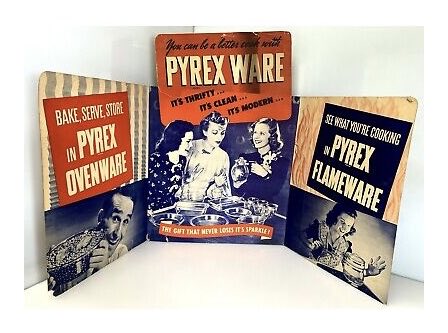 noirgal17's tweet image. My pal ⁦@prescottdevil⁩ suggested “Why don’t you collect #Pyrex signs?” I love signs. I love Pyrex. So I’m off down the rabbit hole! Look at this beauty for sale on eBay! (I cannot afford it.😭)