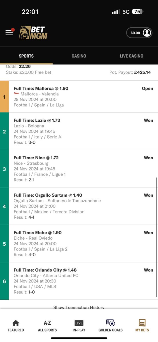 Out on the piss and we still win with a free bet, 20 free bet to £425 🤩