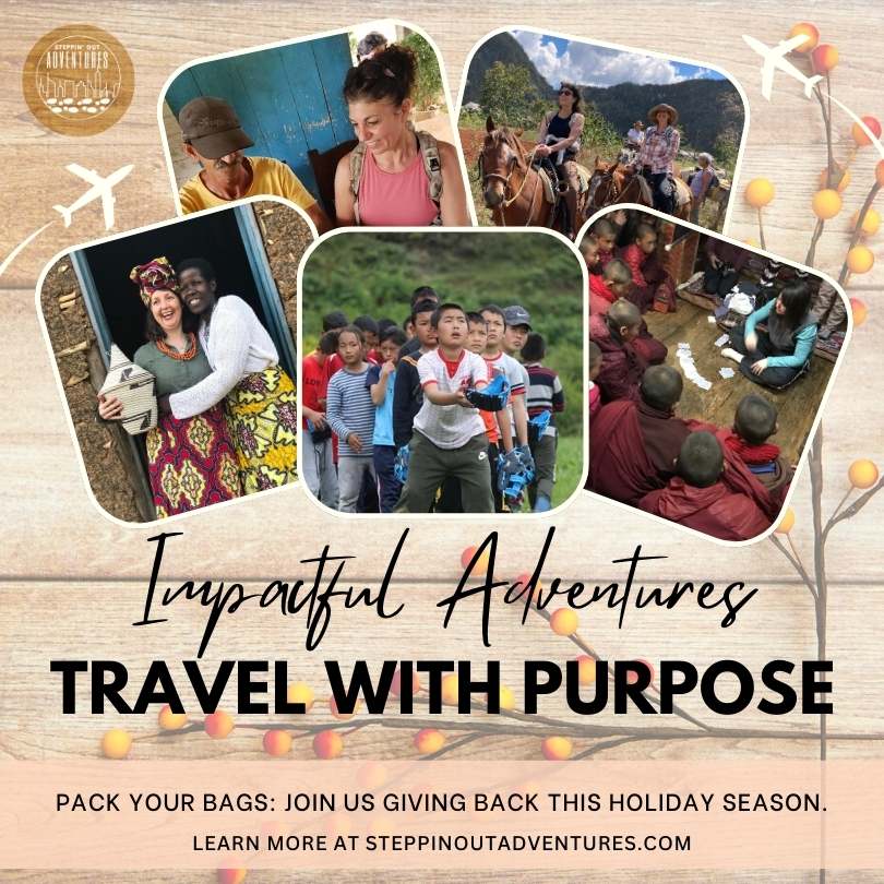 SteppinOut's tweet image. This Thanksgiving weekend, Steppin’ Out Adventures is empowering communities, conserving nature, and building bridges through travel.
✨ Discover how your travels can make a difference: steppinoutadventures.com/blog/gratitude…
#GivingBack #TravelWithPurpose #AdventureForGood