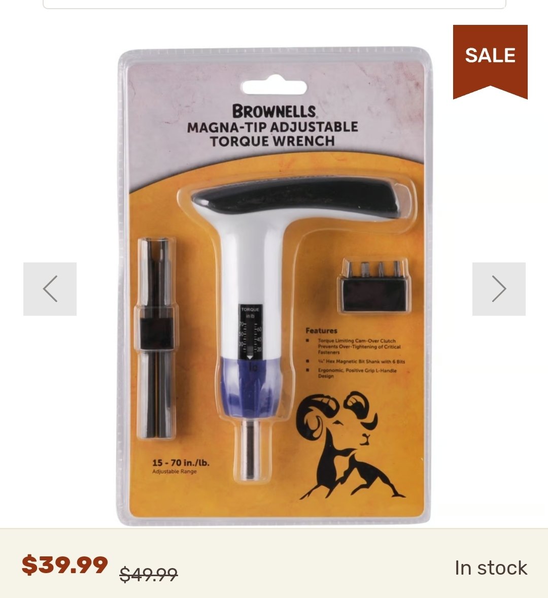 AKballistics's tweet image. 🔥⭐️➡️ alnk.to/bEjhTgg
Get this inch pound torque wrench from Brownell's just $39.99. 
Affiliate Link 🔥⭐️
#guntools #tools #GunStuff #BlackFridayDeals #2AShallNotBeInfringed 
@BrownellsInc