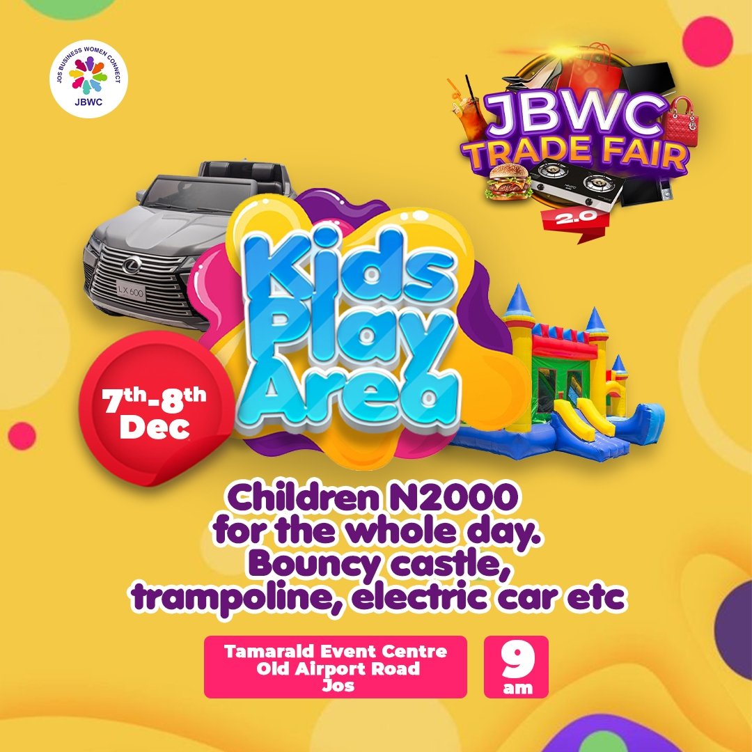 vegexpressng's tweet photo. Don't leave the kids at home #jbwctradefair2024 https://t.co/U0czyfuViN