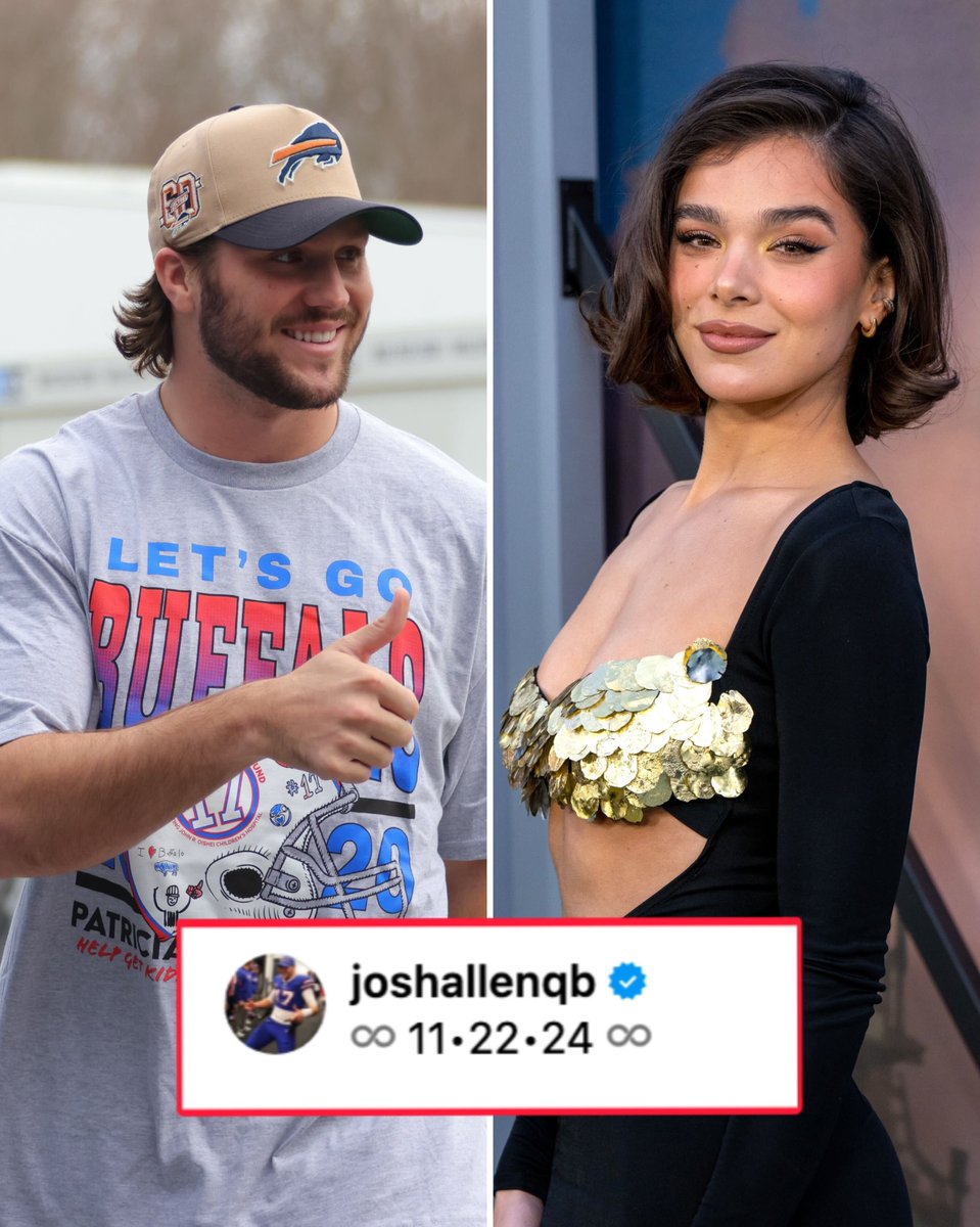 BleacherReport's tweet image. Josh Allen &amp;amp; Hailee Steinfield announced they are engaged 🙌