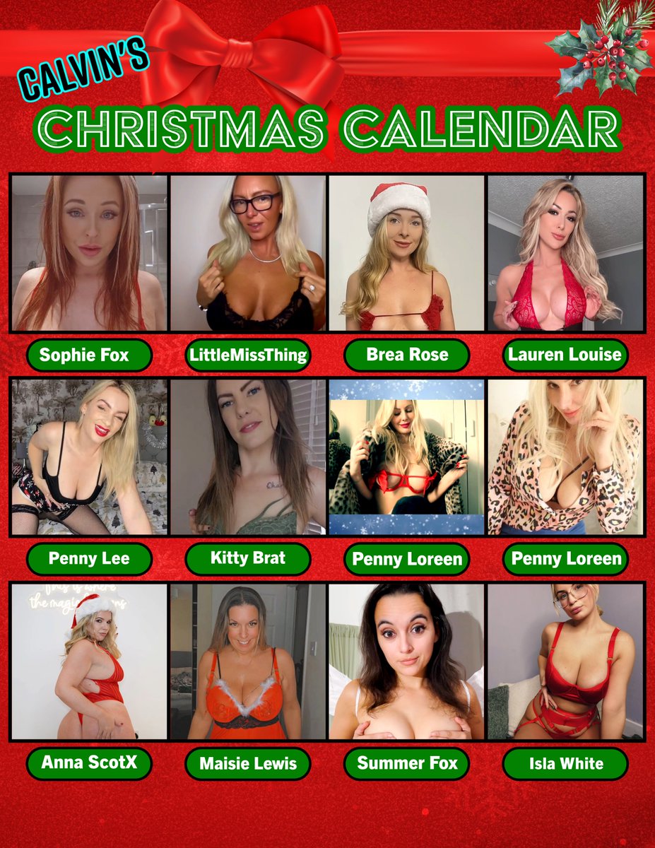 Calvin Steel (@calvinsteel4) on Twitter photo ๐
๐โ๏ธI have the best treat for you all this year... an advent calendar featuring the most stunning and talented women in the industry! Each day, Iโll be tweeting out a super sexy videoโmake sure you check them out.
(2/2)
<a href="/sophiefox666/">S O P H I E โก F O X</a> <a href="/MissThing29503/">Little Miss thing</a> <a href="/brea77rose/">Brea Rose</a> ๐
๐โ๏ธI have the best treat for you all this year... an advent calendar featuring the most stunning and talented women in the industry! Each day, Iโll be tweeting out a super sexy videoโmake sure you check them out.
(2/2)
<a href="/sophiefox666/">S O P H I E โก F O X</a> <a href="/MissThing29503/">Little Miss thing</a> <a href="/brea77rose/">Brea Rose</a>