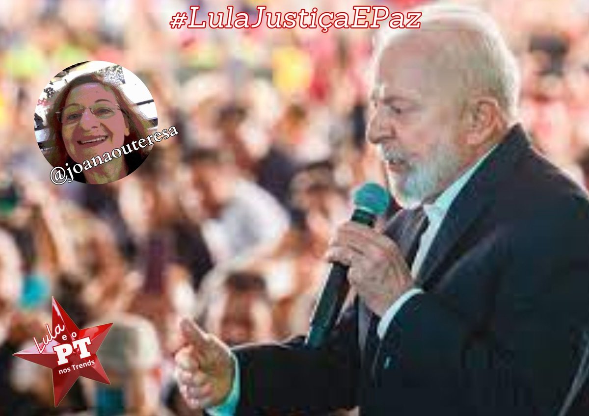 <a href="/FazOLeSorria/">Faz o L e Sorria - O Futuro Voltou</a> <a href="/SocialistaSagaz/">🚩Socialista Sagaz🚩</a> <a href="/AlexandrePT13CV/">Alexandre PT</a> <a href="/Alexand92840726/">Alexandre</a> <a href="/borgescm/">Celia de Moura</a> <a href="/VidaLeveLivre13/">Gaúcha ✊🚩!!</a> <a href="/Maria_Rebocho__/">Maria✨</a> <a href="/CleuzaturC/">CleuzaC (conta reserva)</a> <a href="/WilsonO36040576/">🚩WILSON LULA 2022 Z🚩</a> @LULISTADESDE89 <a href="/CLulista/">Lulista🚩✨</a> <a href="/sequeira_kg/">🚩🍀Karla ⭐🚩 Lula13</a> <a href="/lacerdaeh/">BOLSONARO PRESO</a> @AdaChaves3 <a href="/anisionogueira/">ANISIO LULA NOGUEIRA</a> <a href="/callss64/">callss🚩1️⃣3️⃣🚩</a> <a href="/DamioMessiasDa1/">Damião Messias Da Silva</a> <a href="/Educoloberocha/">Eduardo Rocha</a> <a href="/FiHildete/">Véia Lulista 🦁</a> <a href="/JonatasMoret/">Jonatas moret crf</a> <a href="/lilianfriends/">Lilian santana🤩</a> <a href="/MarcoAntnioFig5/">Mafre/Lula2022👁️👁️ 🚩🦂🕛🆓♥️</a> <a href="/MRafaelateixas/">Rafaela</a> <a href="/PauloJordao/">Paulo Jordão</a> <a href="/rmanfredini/">Ricardo Manfredini</a> <a href="/SimoesAri/">ARI ROCHA SIMOES</a> <a href="/VeraVentura19/">Vera Ventura</a> <a href="/adamastorm/">Adamastor Lula Martins</a> <a href="/Camilarookinha/">Camilla Rodrigues 🚩🚩🚩🚩</a> <a href="/EdvaldB/">Dinho 🇵🇹🇧🇷</a> <a href="/FioravanteFern8/">Fioravante Fernandes</a> <a href="/HelosaGuedes3/">Heloísa Guedes</a> <a href="/jonnasgodeiro/">jonnas Godeiro</a> <a href="/Lilylin86915424/">Lilylinda</a> <a href="/marcos72rp/">Marcos Vinicios</a> <a href="/Paulolimapro/">Paulo Lima🚩🚩🚩</a> <a href="/simoneavila10/">Simone Ávila 💉🚩</a> <a href="/LulaOficial/">Lula</a> <a href="/PedroRuasPsol/">Pedro Ruas</a> <a href="/JustinTrudeau/">Justin Trudeau</a> <a href="/gleisi/">Gleisi Hoffmann</a> Bom Dia, Comp@s de Lut@s.
A reconstrução do Brasil exige coragem e compromisso. Lula mostra que é possível unir crescimento econômico e justiça social.
#LulaJustiçaEPaz