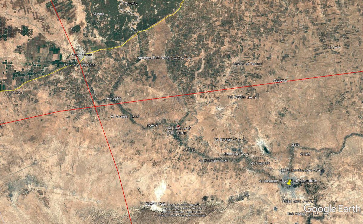 BabakTaghvaee1's tweet image. #BREAKING: In support of the Operation &quot;Dawn of Freedom&quot; carried-out by the Al-Qaeda affiliated terrorists of #Turkey, the #TurkishArmy just conducted an artillery strike at position of Kurdish Forces of #SDF in Tell Tamer, Northern #Syria.
